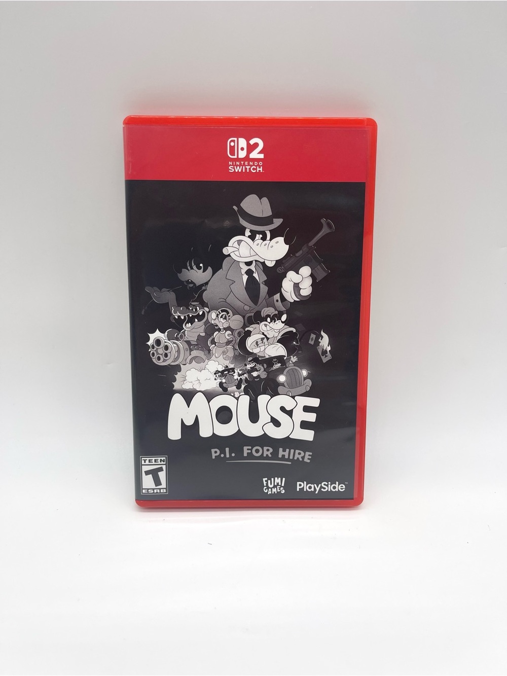 Mouse: P.I. For Hire Nintendo Switch 2 Game Outer Wrap Open Cartridge Brand New